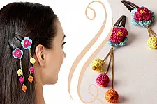 Samoolam ⚘ Crochet Accessories { Hairclip } ⚘ 2